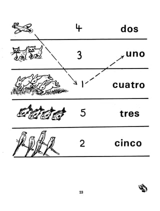 4- dos
cuatro
5 tres
2
•
cinco