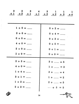 o         2           343                      111
+1       +3          +1    +1        +2       +2    +3                +4




     1   +   0 :::               .        o+2         :::        ~.

     3   +   0 :::   J •Ģ•Ģ•Ģ•            o ..•. 4    :::        .

     o .•. 0 :::                 .        o +     3   =          .
     4   +   0 :::               .        o+      5 :::          .

     2   + 0 :::                 .        o + 1 :::              .

     {) -t- 0 ::: .                       o + 0 :::              .


     2   +   3 :::               .        3 + ._._ 5
                                                 ....:::
     4 •Ģ• 0 :::                 .        1 + ... . ::: 3

     1   +   4 :::               .        3   +           . ::: 4
     3 .•. 1 :::                 .        1   + . ._=            2

     1   +   2 :::               .        2   +             ::: 5
     2   +   2   =               .        -.-- +
                                             ..       5     ==   5
 