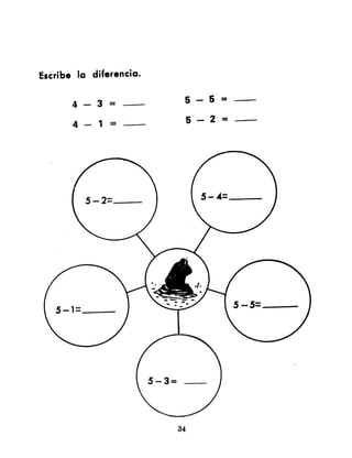 Escribe la diferencia.


             3 -         5 - 5   =
             1 -         5 -   2 =
 