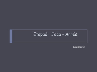 Etapa2 Jaca - Arrés

                 Natalia 
 