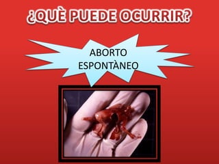 ABORTO
ESPONTÀNEO
 