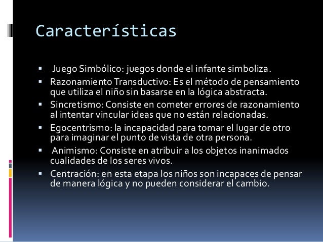 Etapa preoperacional