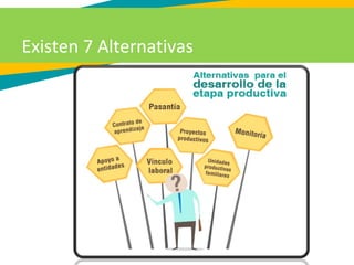 Existen 7 Alternativas
 