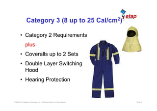 Etap arc flash study presentation for project deliverables and ...
