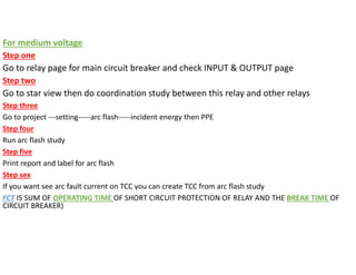 Etap arc flash study presentation for project deliverables and ...
