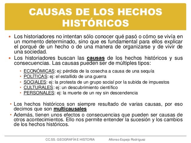 Concepto y Etapas de la historia. 4º ESO