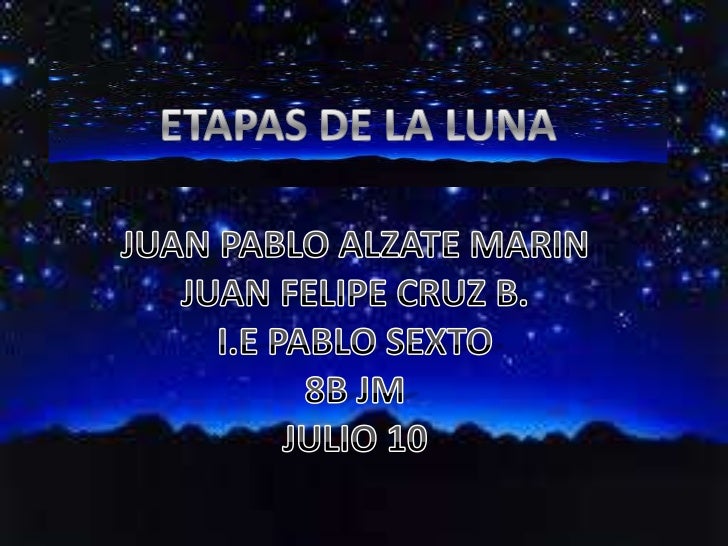 Etapas de la luna
