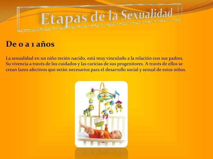 Etapas de la sexualidad
