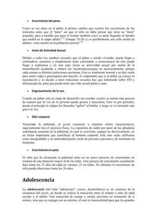 ETAPAS DE LA VIDA HUMANA