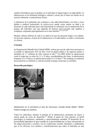 ETAPAS DE LA VIDA HUMANA