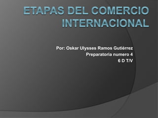 Por: Oskar Ulysses Ramos Gutiérrez
Preparatoria numero 4
6 D T/V
 