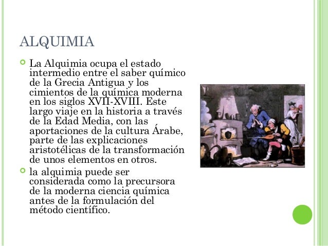 Etapas del desarrollo historico de la quimica
