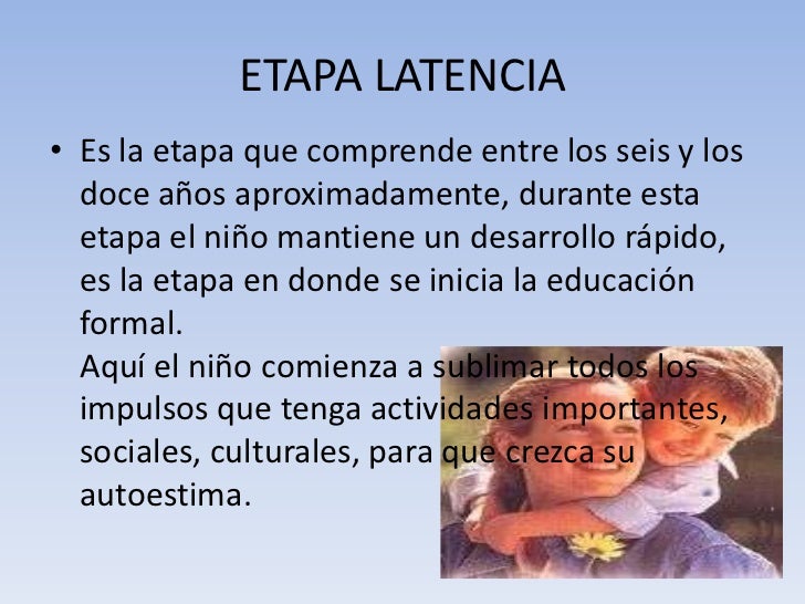 Etapas del desarrollo psicosexual