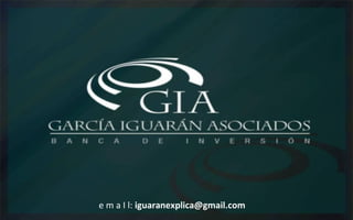 Fundamentos y Conceptos de Proyectos GIA – Banca de Inversi ón. Bogotá, Colombia www.garciaiguaran.com e m a I l:  [email_address] 