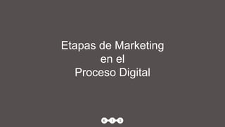 Etapas de Marketing
en el
Proceso Digital
 