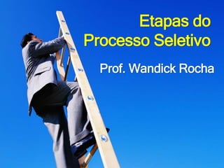 Etapas do
Processo Seletivo
Prof. Wandick Rocha
 