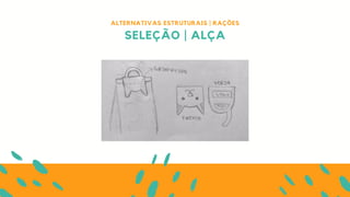 ALTERNATIVAS ESTRUTURAIS | RAÇÕES
SELEÇÃO | ALÇA
 