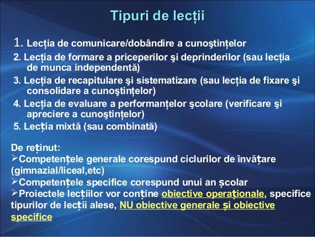 Etapele Realizarii Unui Plan Didactic