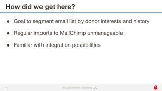 Case Study: eTapestry MailChimp Integration with Zapier | PDF