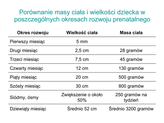 Etapy rozwoju człowieka | PPT