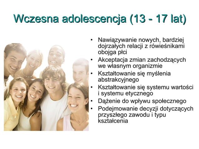 Etapy rozwoju człowieka | PPT