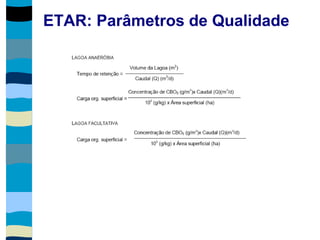 ETAR: Parâmetros de Qualidade
 