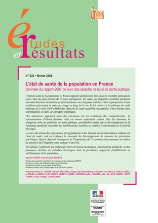 Etat de santé Population2007
