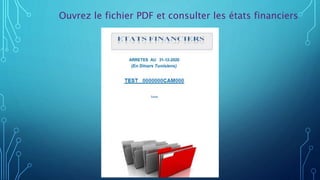 Ouvrez le fichier PDF et consulter les états financiers
 
