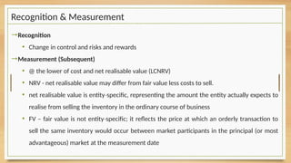Comprehensive Guide to IAS 2 Inventories: Recognition, Measurement, and ...