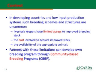 Community-based sheep breeding in Ethiopia: Attractive approach to low input systems