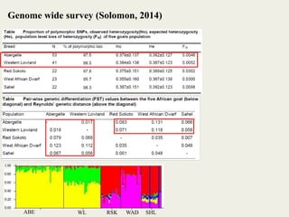 Insights into the genetic diversity and structure of indigenous ovi-caprine populations in Ethiopia