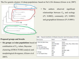Insights into the genetic diversity and structure of indigenous ovi-caprine populations in Ethiopia