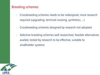 Breeding schemes for sustainable small ruminant genetic improvement in Ethiopia