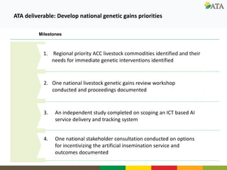 Ongoing research and development efforts in sheep genetic improvement  (genetic gains)
