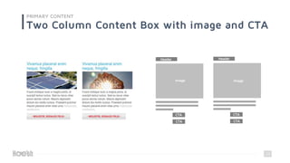 23
PRIMARY CONTENT
Two Column Content Box with image and CTA
Image Image
Header Header
CTA
CTA
CTA
CTA
 