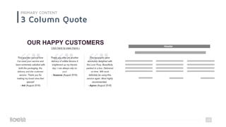 29
PRIMARY CONTENT
3 Column Quote
Header
 