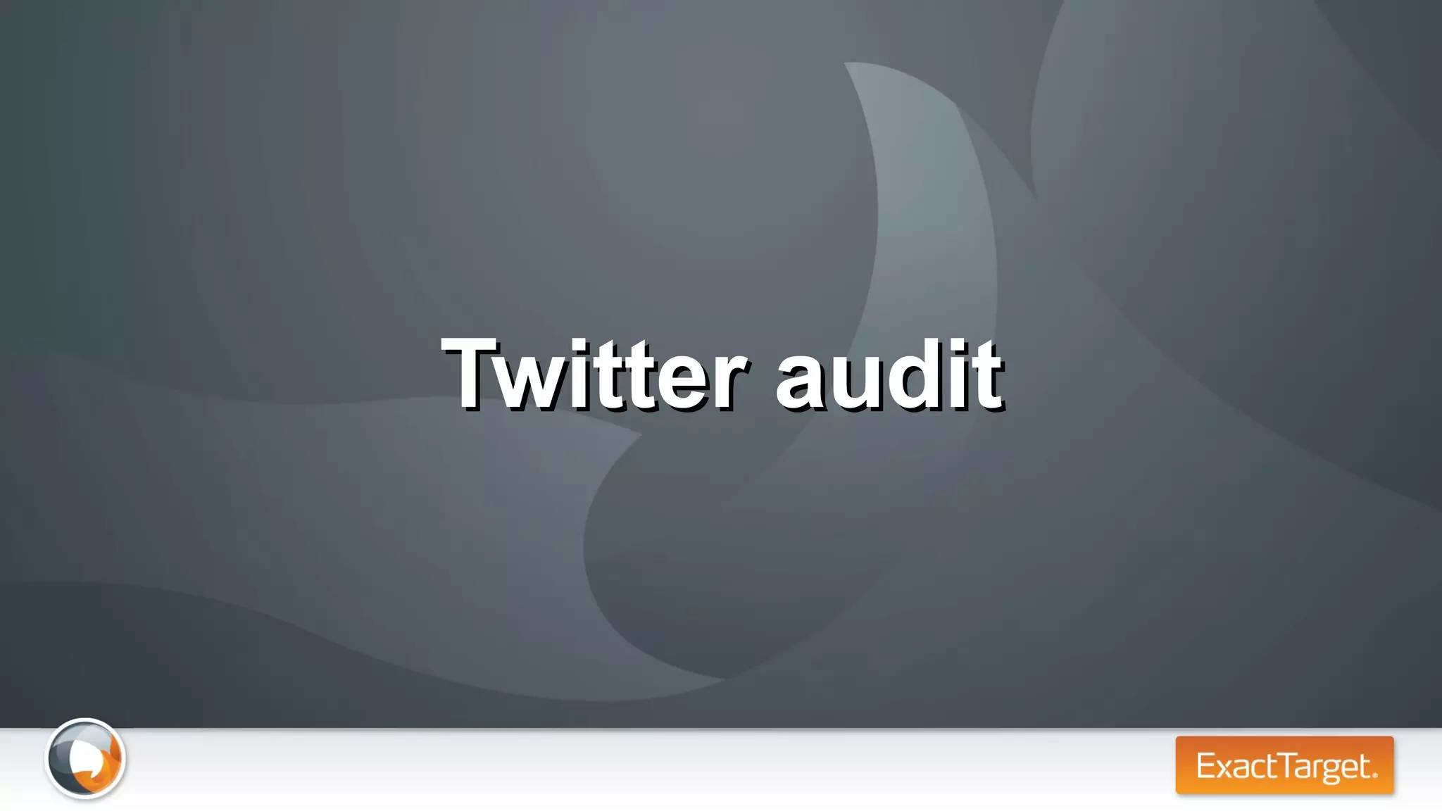 Twitter audit 
