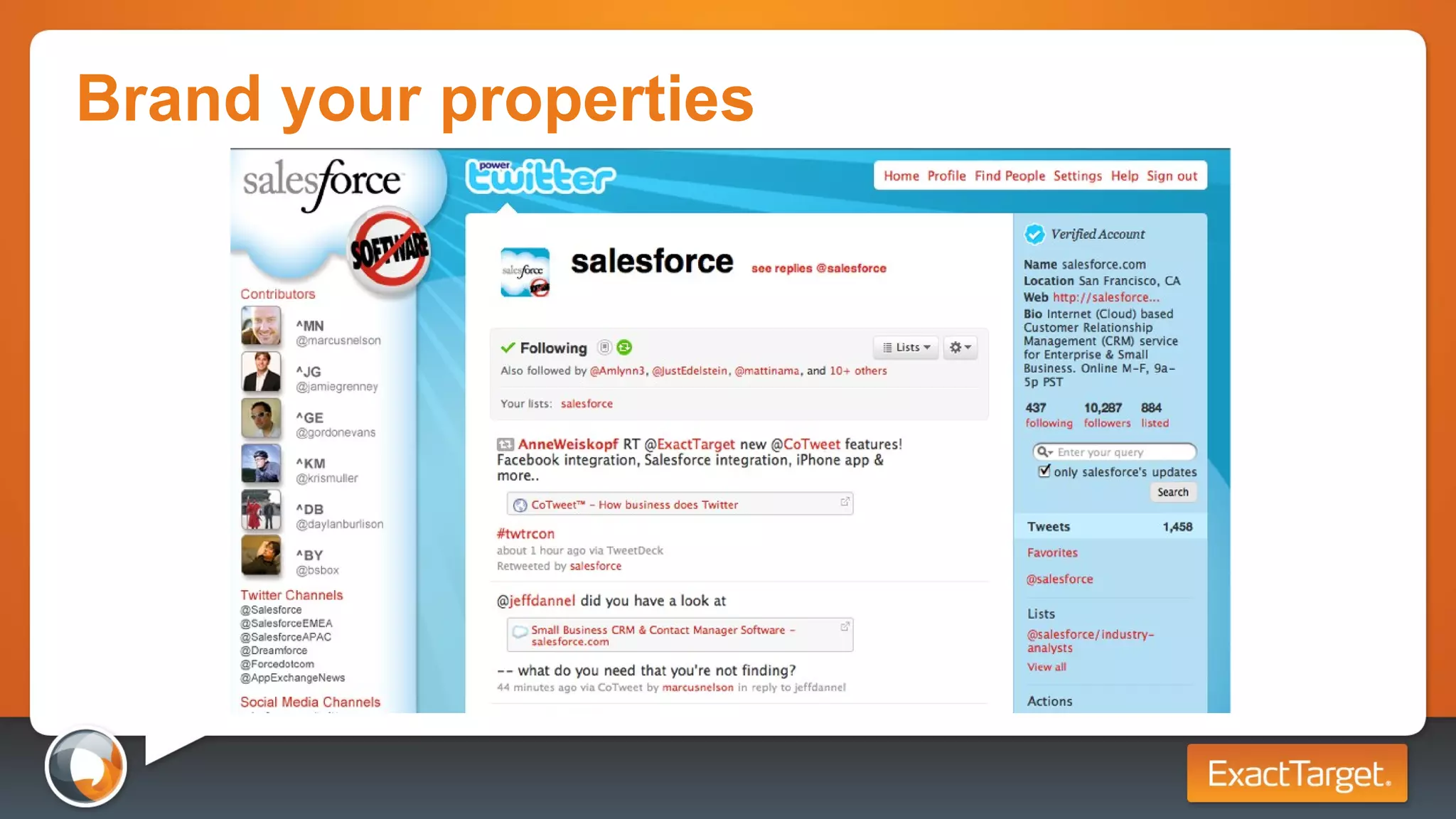 Brand your properties 