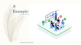 Example:
MGITER/CE/TANVI PATEL
8
 