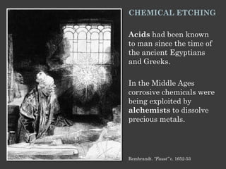 Ancient Acids Etching for Artists and Hackers: Printmaking & Circuit Boards | PDF