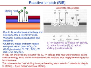 Etching_Techniques base on silicon vlsi technology | PDF