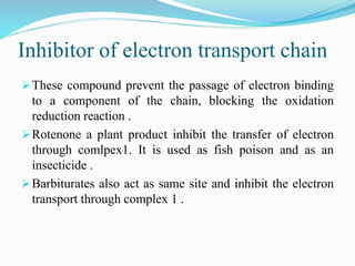 Electron Transport Chain and oxidative phosphorylation @meetpadhiyar | PPTX