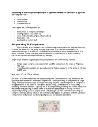 TYPES OF COMPRESSORS | DOCX