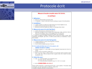 Protocole écrit 