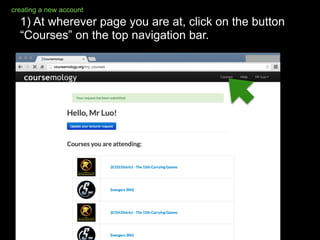 Guide to signing up for a Coursemology account - eduLab@AST ...