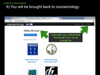 Guide to signing up for a Coursemology account - eduLab@AST ...
