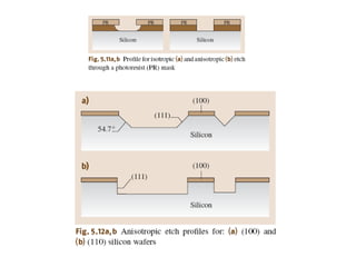 PECVDThe PECVD process is performed in plasma systems such as the one represented in Fig. The use of RF energy to create highly reactive species in the plasma allows for the use of lower temperatures at the substrates (150 to 350 ◦C). Parallel-plate plasma reactors normally used in microfabrication can only process a limited number of wafers per batch. The wafers are positioned horizontally on top of the lower electrode, so only one side gets deposited. Typical materials deposited with PECVD include silicon oxide, nitride, and amorphous silicon. Conformality is good for low-aspect-ratio structures, but becomes very poor for deep trenches (20% of the surface thickness inside through-wafer holes with aspect ratio of ten). 