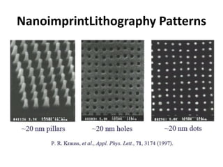 NanoimprintLithography Patterns
 