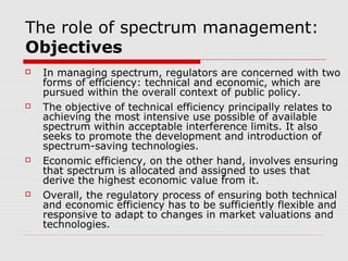 Spectrum Management (ETE 521 L7) | PPT