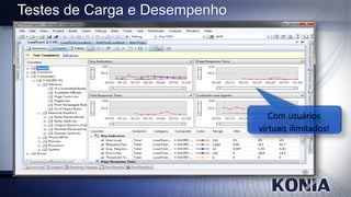Testes de Carga e Desempenho




                                  Com usuários
                               virtuais ilimitados!
 